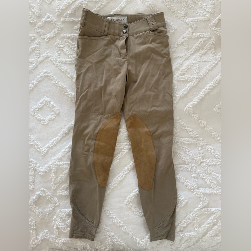 Girls size 12 tan Symphony By Tredstep breeches